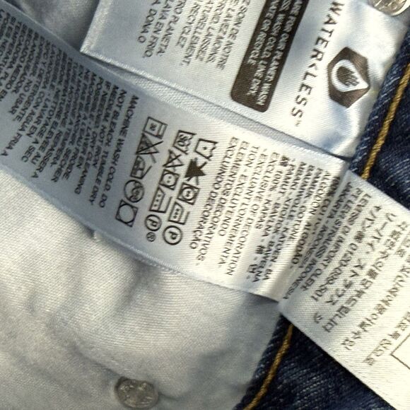 Levis '94 Baggy Jeans Women Size 30 Loose Straight 100% Cotton Factory Distress - Picture 11 of 16